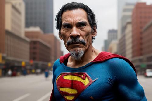 Don Ramón se tomó la inteligencia artificial: así se vería como Superman y más personajes de ciencia ficción