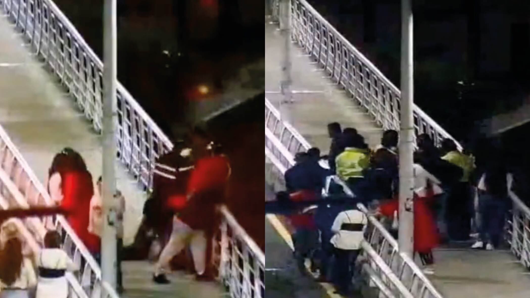 Logran salvar la vida de un hombre que quiso lanzarse de un puente en Ambato