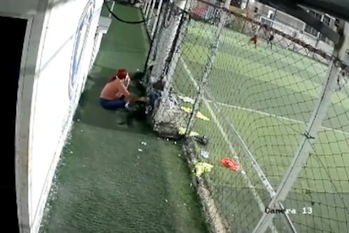 Video: así les robaban mientras jugaban fútbol en Manta