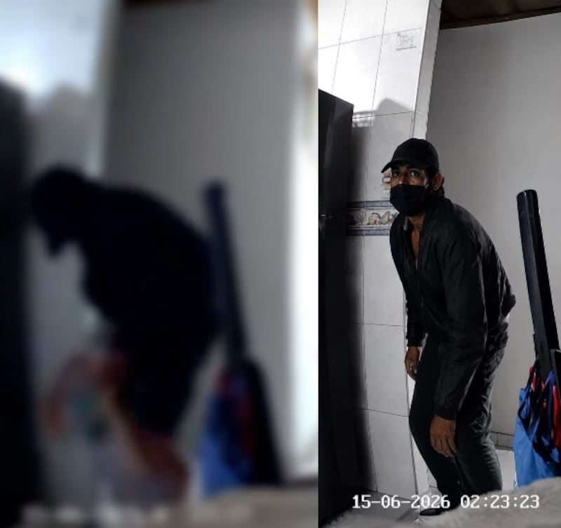 delincuente ingresó por el techo