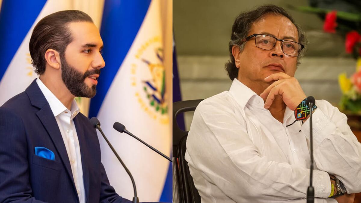 Nayib Bukele y Gustavo Petro