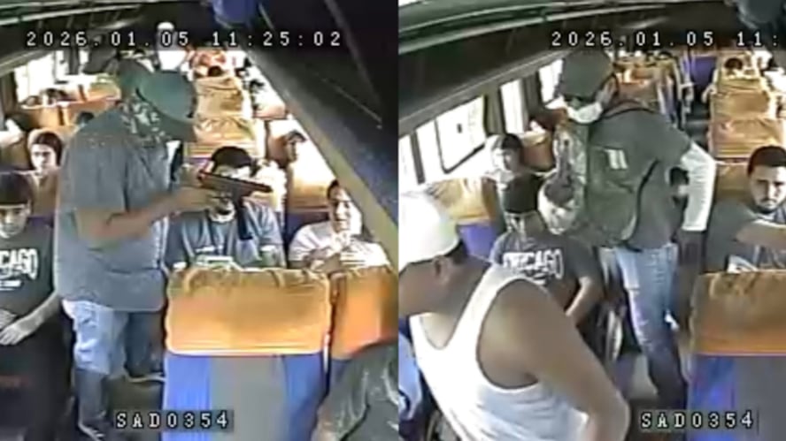 Con mini ametralladoras asaltaron a pasajeros de un bus en Manabí