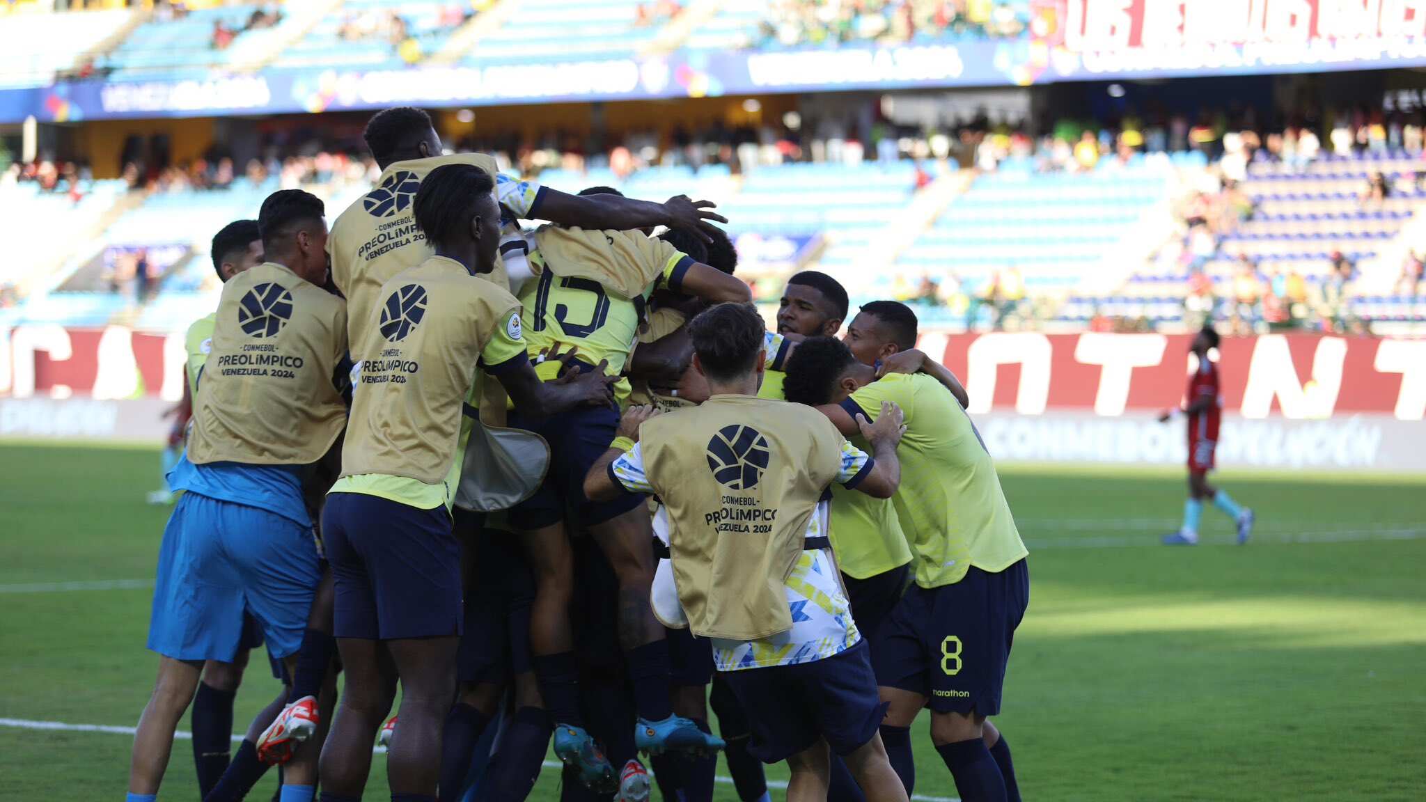 Ecuador sub 23 ante Colombia en el Preolímpico 2024