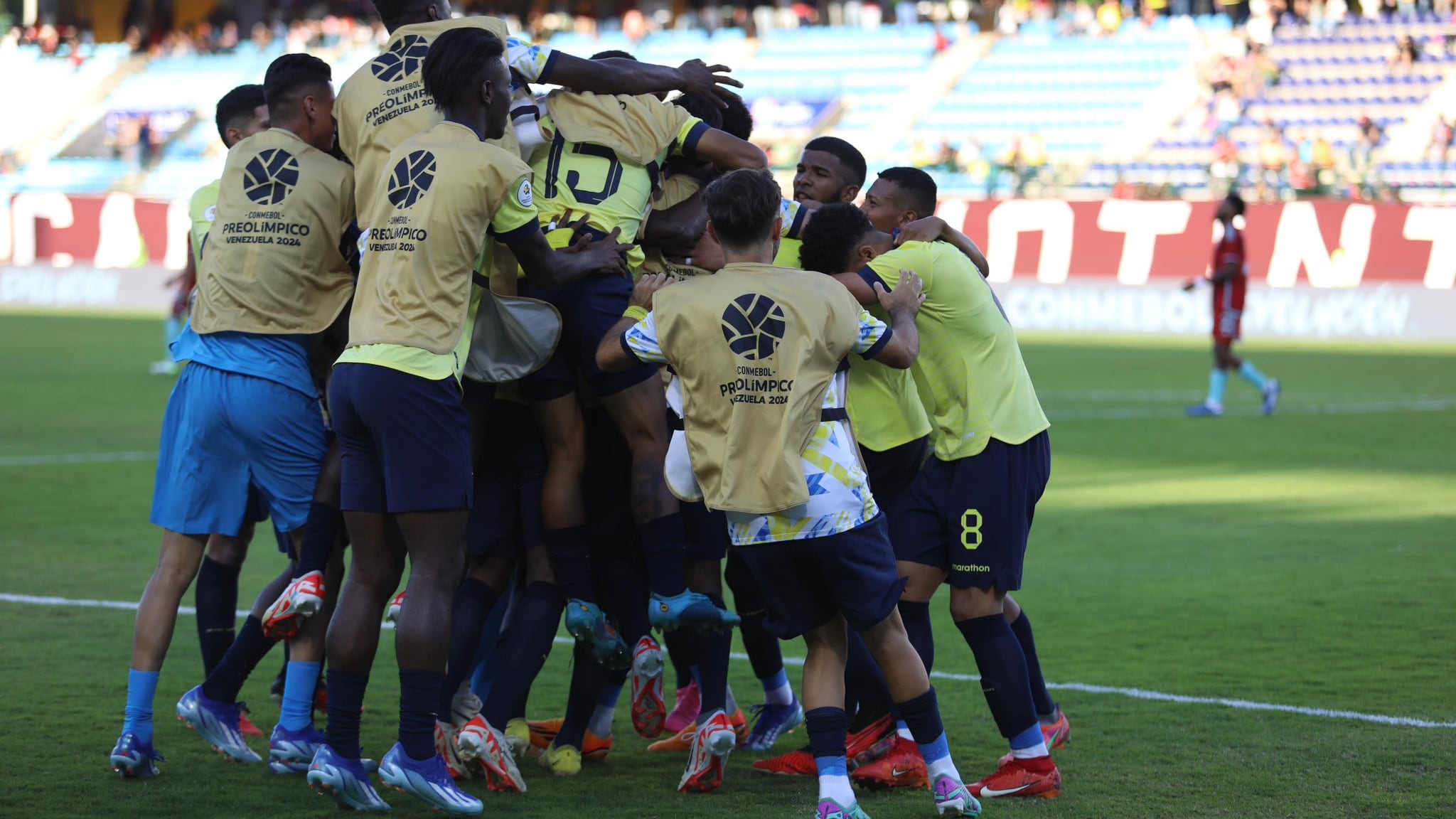 Ecuador sub 23 ante Colombia en el Preolímpico 2024