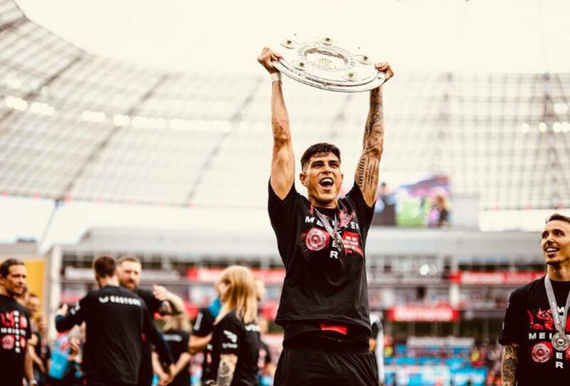 Piero Hincapié ganó la Bundesliga