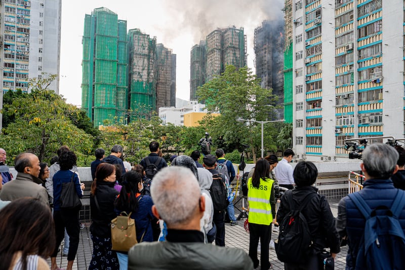 Incendio en Hong Kong