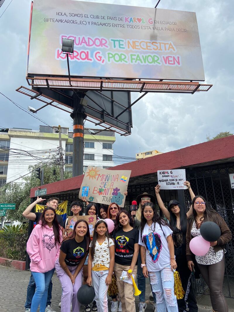 Fans de Karol G piden que venga a Ecuador