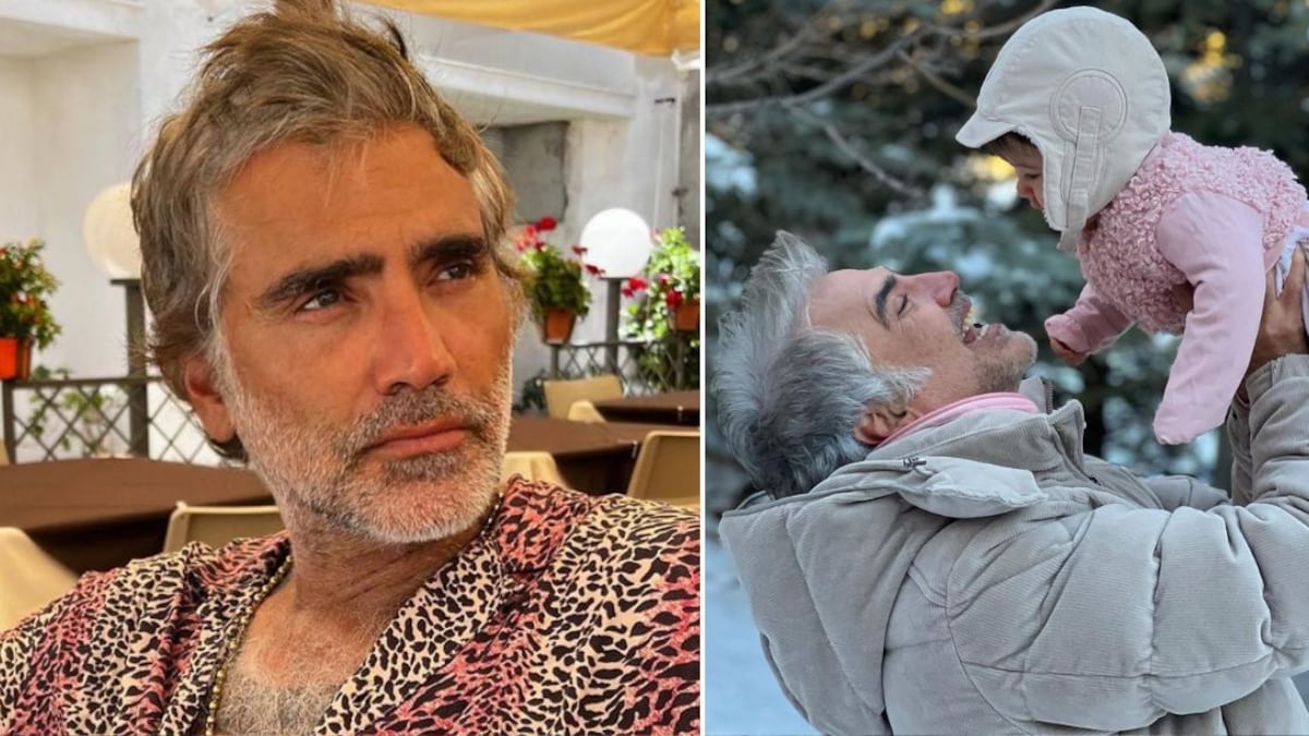 Alejandro Fernández es un abuelo cariñoso y entregado