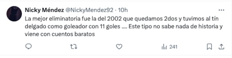 Reacciones para Beccacece por su último partido con Paraguay.