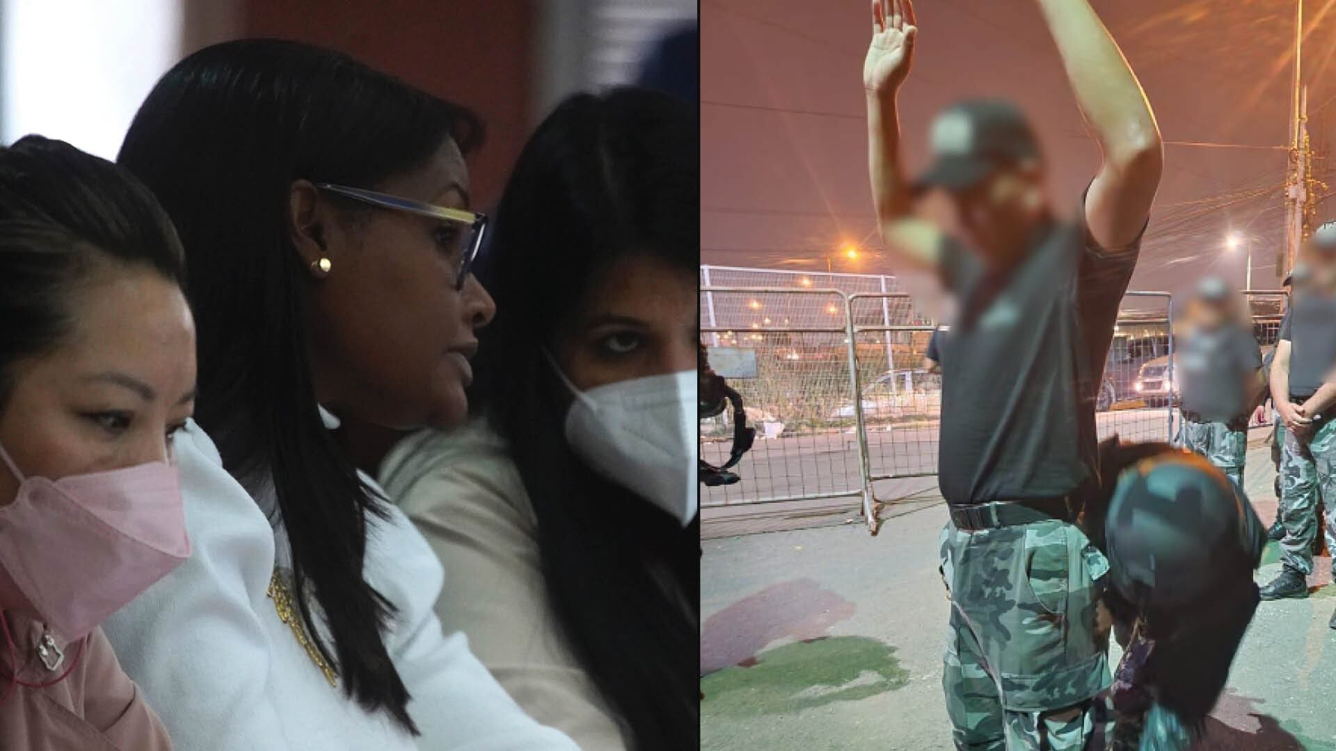 Fiscal Diana Salazar y uno de los detenidos por el caso Plaga