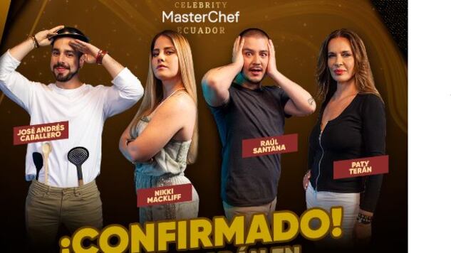 Participantes confirmados de MasterChef Ecuador Celebrity