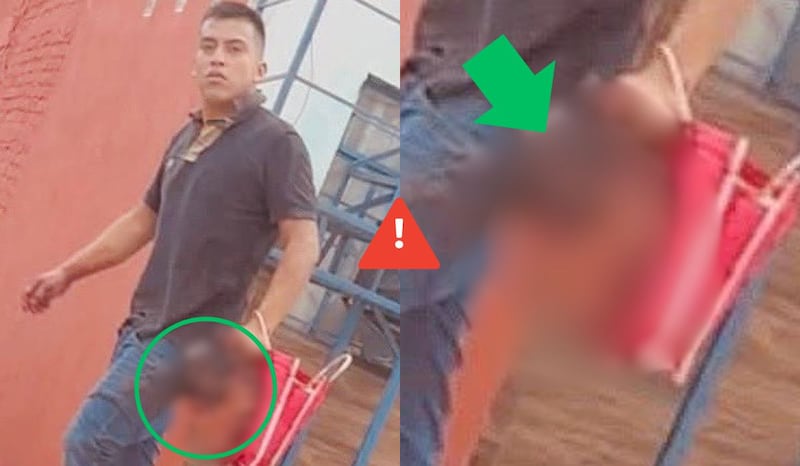 Video: Pasea con cabeza humana por calles de Veracruz tras decapitar a su víctima
