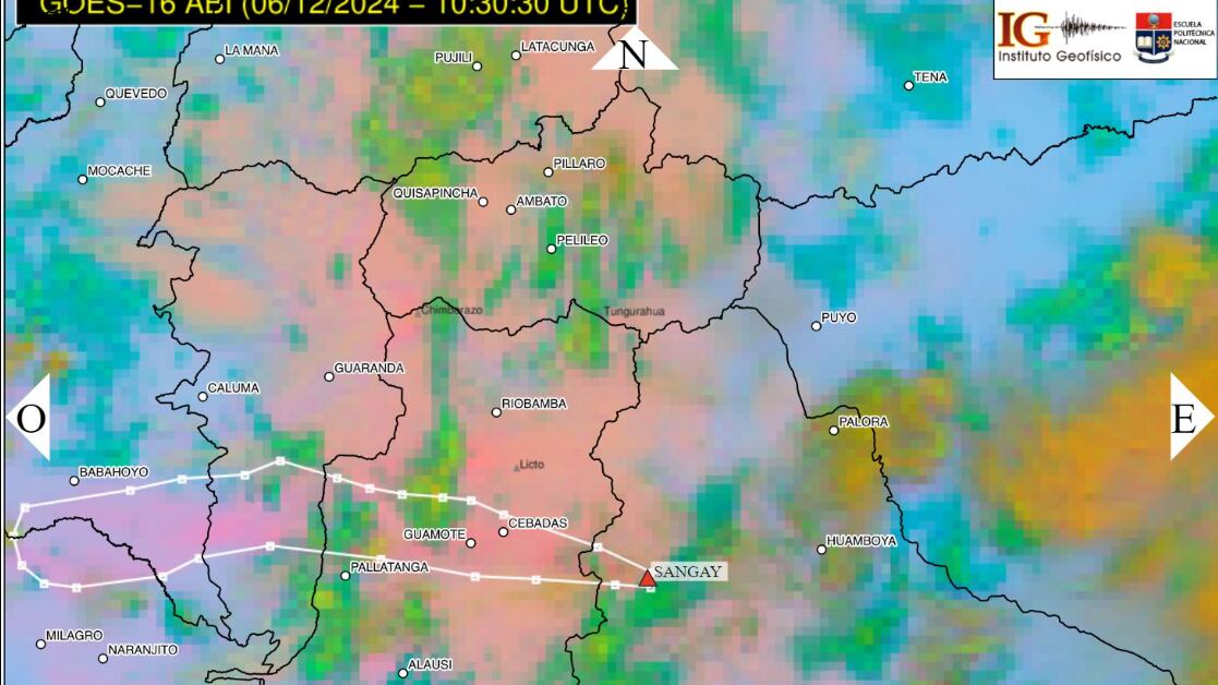 Registran incremento de actividad volcánica en el Sangay