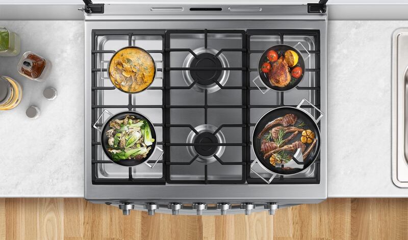 Nuevas cocinas de Samsung de seis quemadores