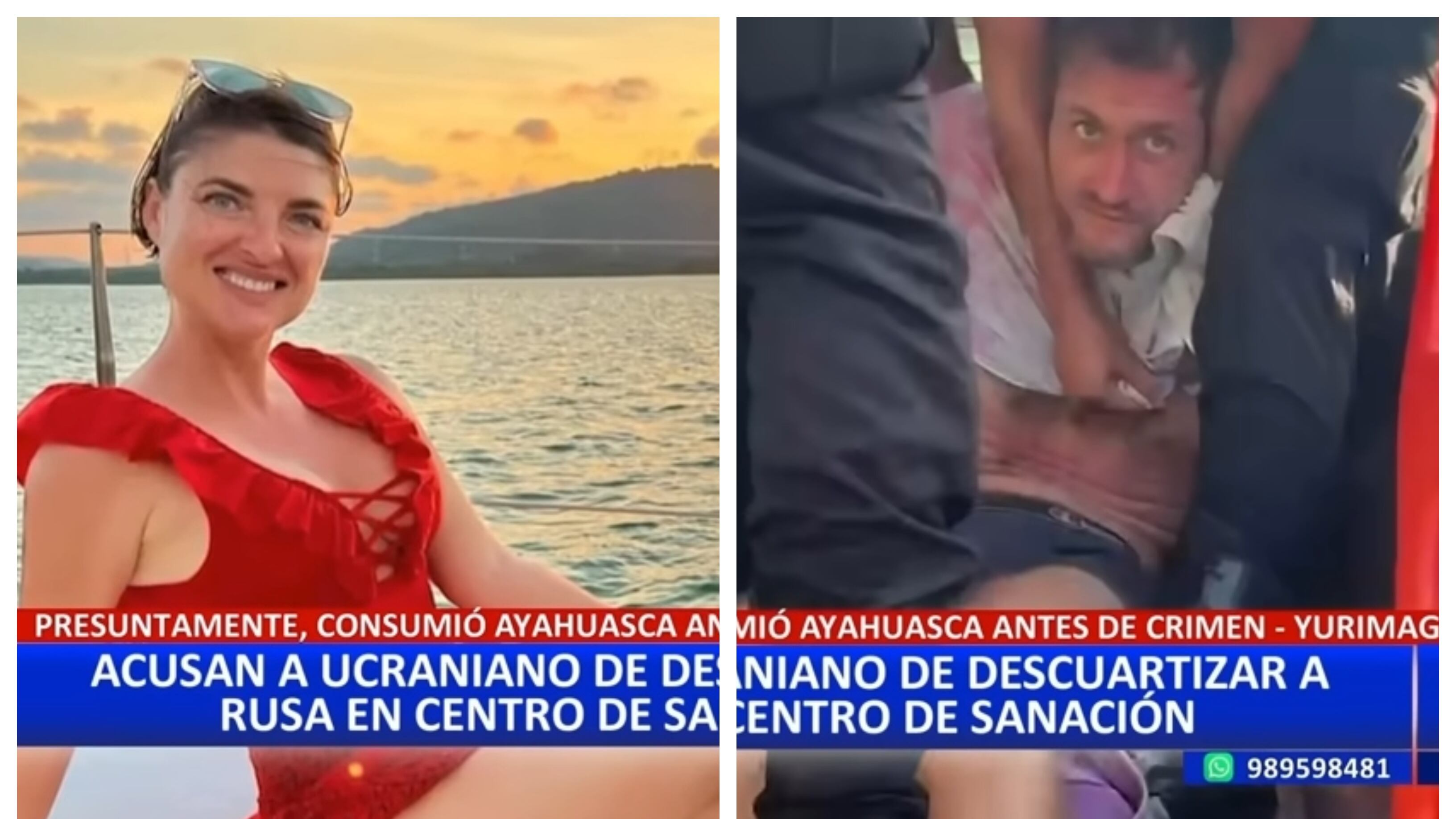 El ciudadano ucraniano fue detenido luego de asesinar a su pareja rusa, presumiblemente bajo los efectos de la ayahuasca.