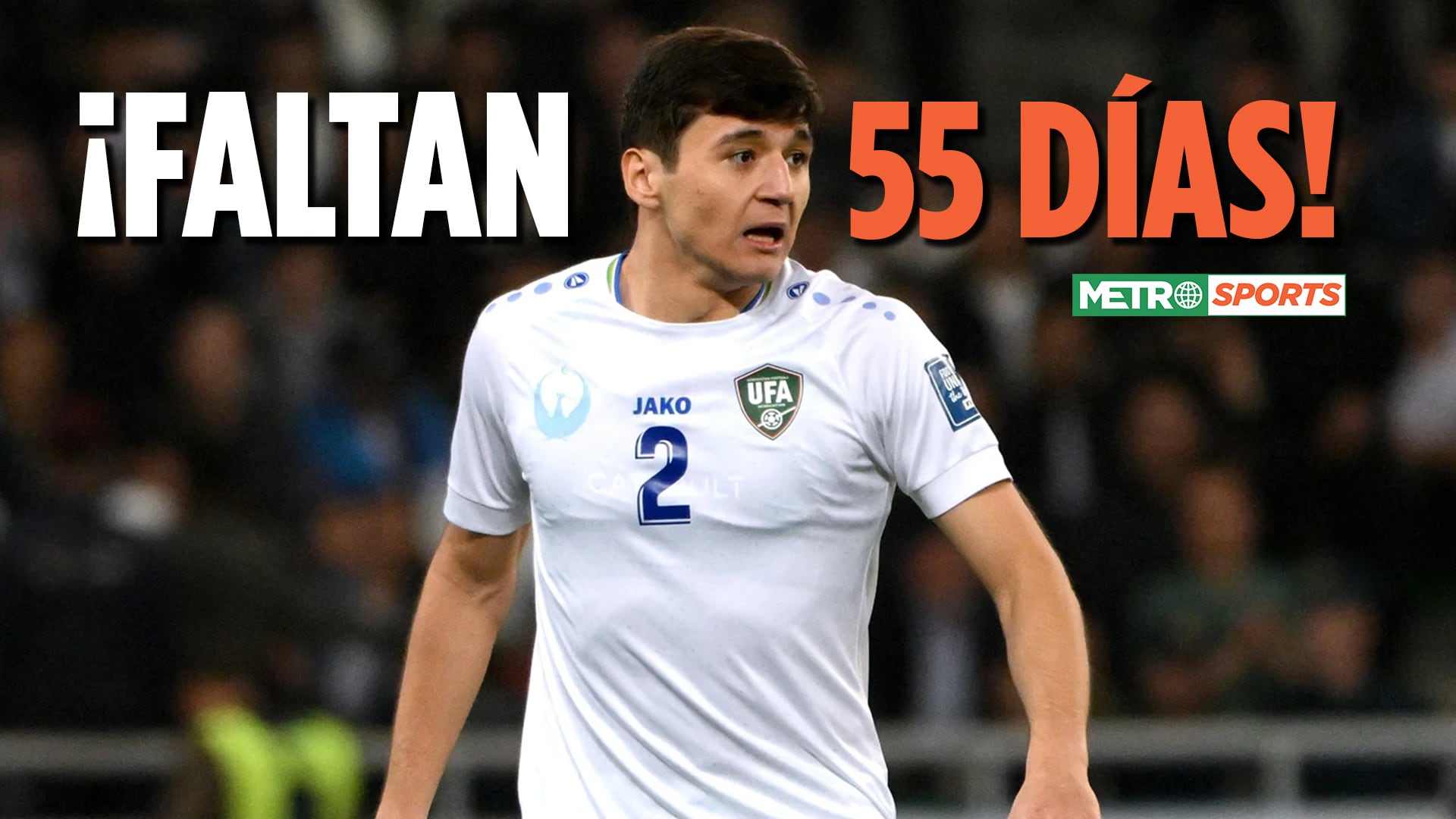 Abdukodir Khusanov con la selección de Uzbekistán