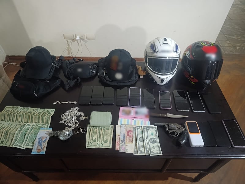 Desarticulan organización dedicada al robo a personas en Sangolquí. Foto: Policía Nacional