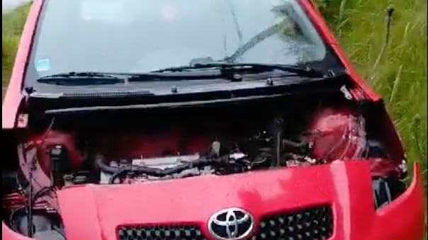 Delincuentes robaron vehículo a ciudadano y tiempo después apareció desmantelado en La Libertad