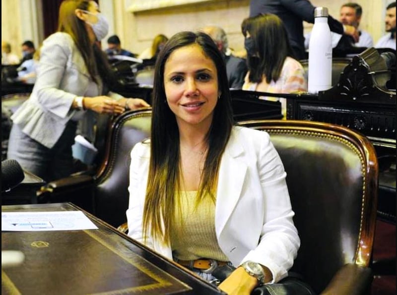 Romina Uhrig cuando era diputada de Argentina