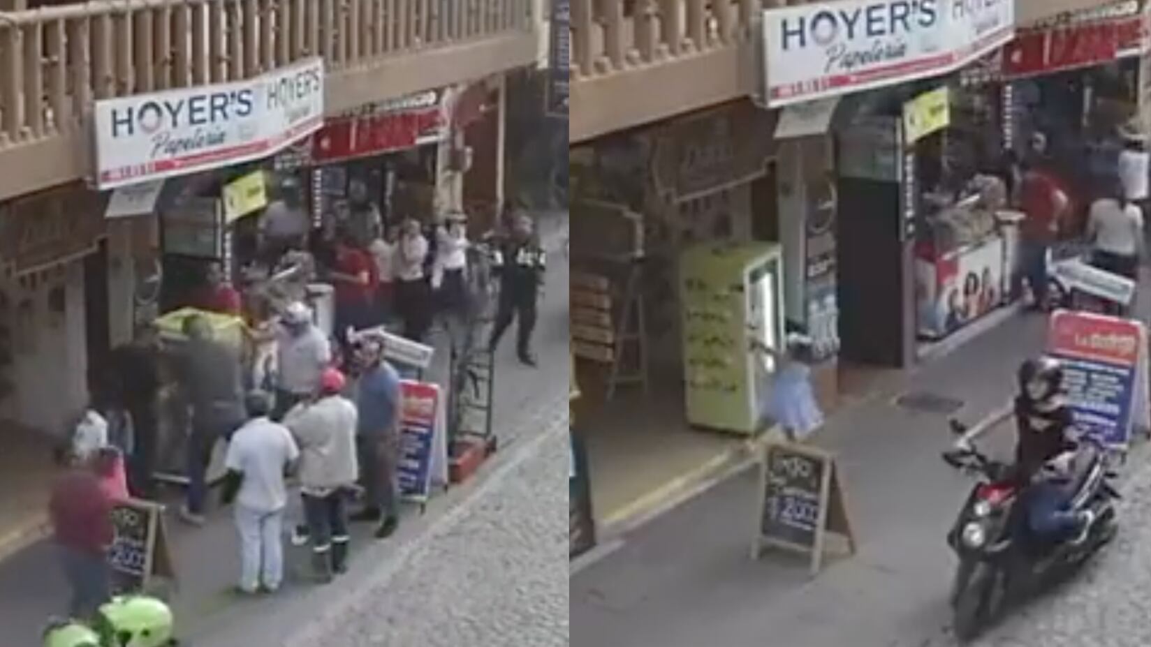 A niña le cayó nevera encima en Guatapé