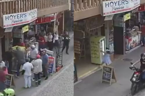 Le cayó una nevera encima: niña causó tremendo susto al terminar bajo electrodoméstico inestable