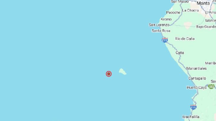 Sismo de magnitud 4.3 se registró frente a las costas de Puerto López, Manabí