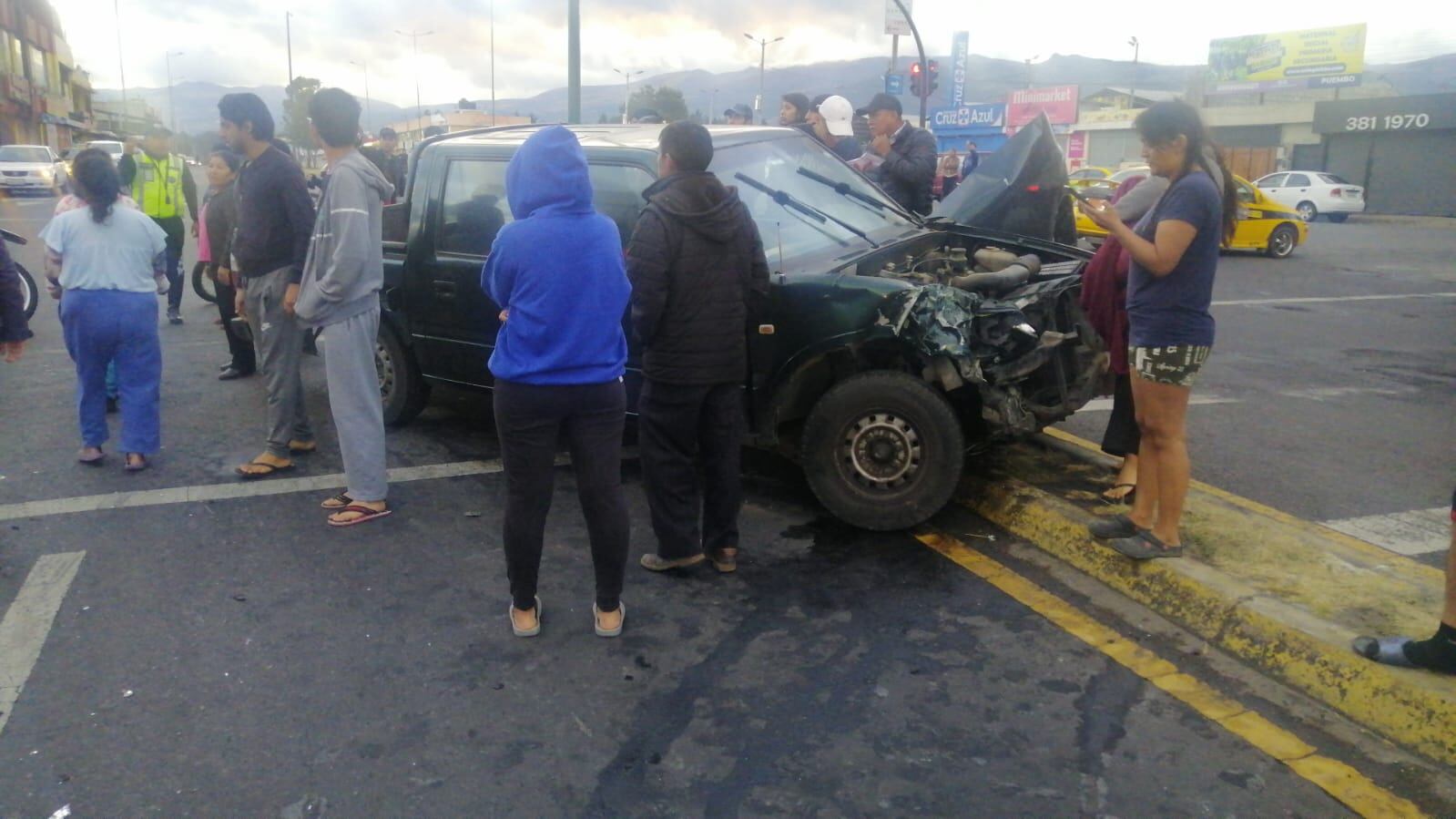 Accidente de tránsito en la avenida Guayasamín
