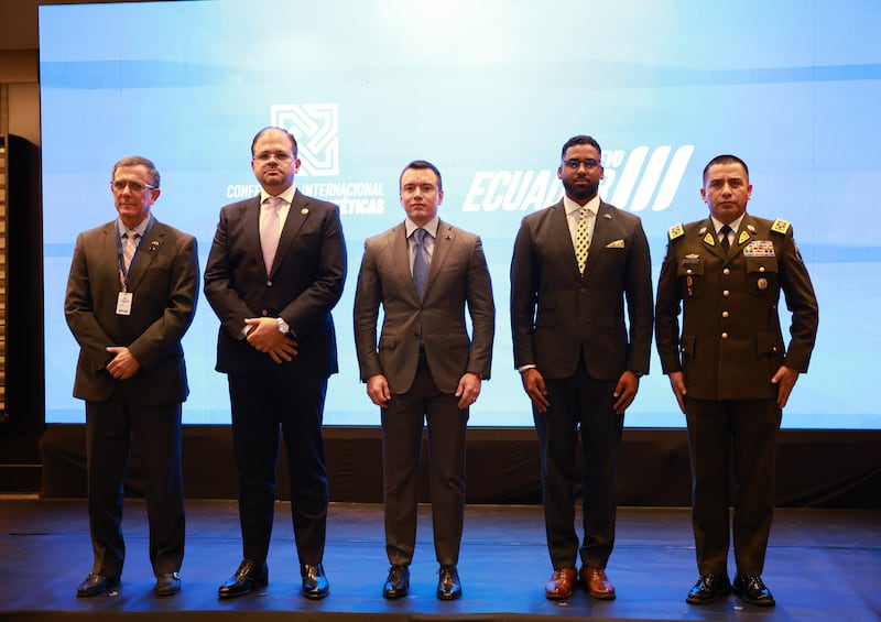 El presidente de la República, Daniel Noboa, participó en la inauguración de la Conferencia Internacional sobre Drogas Sintéticas en el Ecuador.