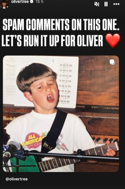 Oliver Tree falleció a los 32 años en un accidente de helicóptero en Brasil. Su testamento estableció que su fortuna sería destinada a apoyar a nuevos artistas.