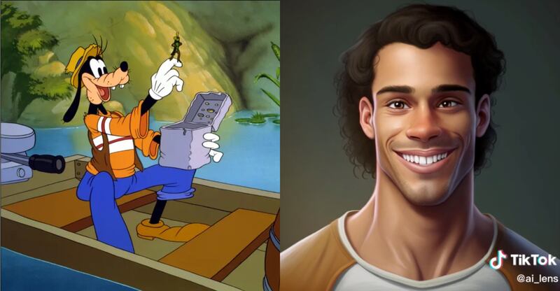 Así se ve Goofy en la vida real gracias a la Inteligencia Artificial