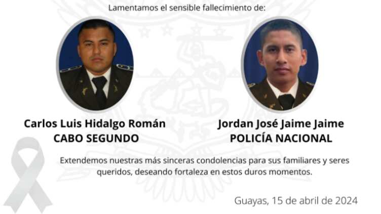 ¿Quiénes eran los policías que fueron asesinados en vía Samborondón?.