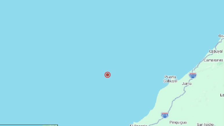 Sismo de magnitud 3.4 se registró cerca de Jama, en Manabí