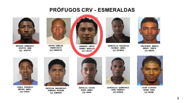 Capturan alias ‘Calvo’, cabecilla de ‘Los Tiguerone’ que ordenó los asesinatos del puerto pesquero de Esmeraldas