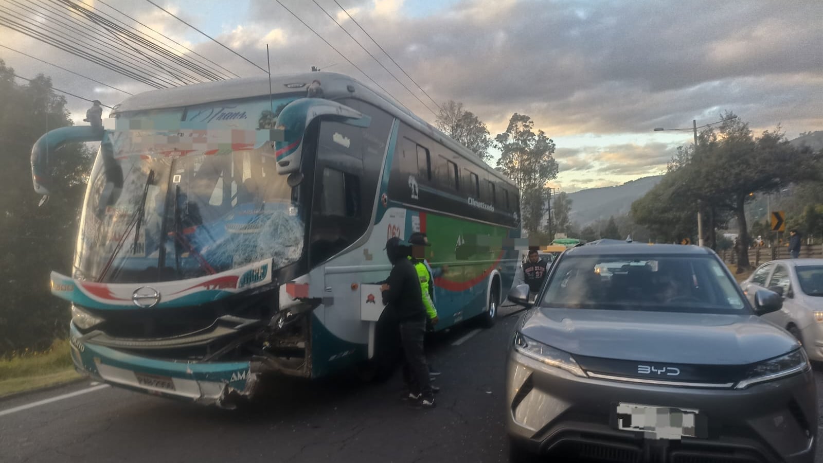 Accidente en la Autopista General Rumiñahui