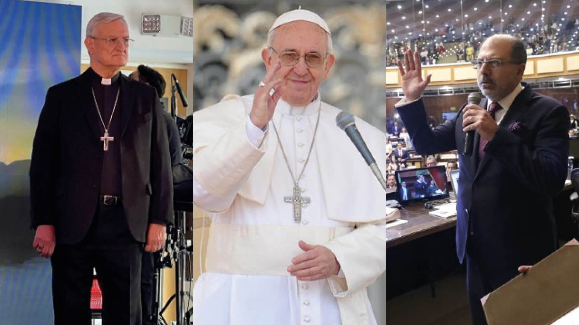 Andrés Carrascosa, Papa Francisco y Henry Kronfle