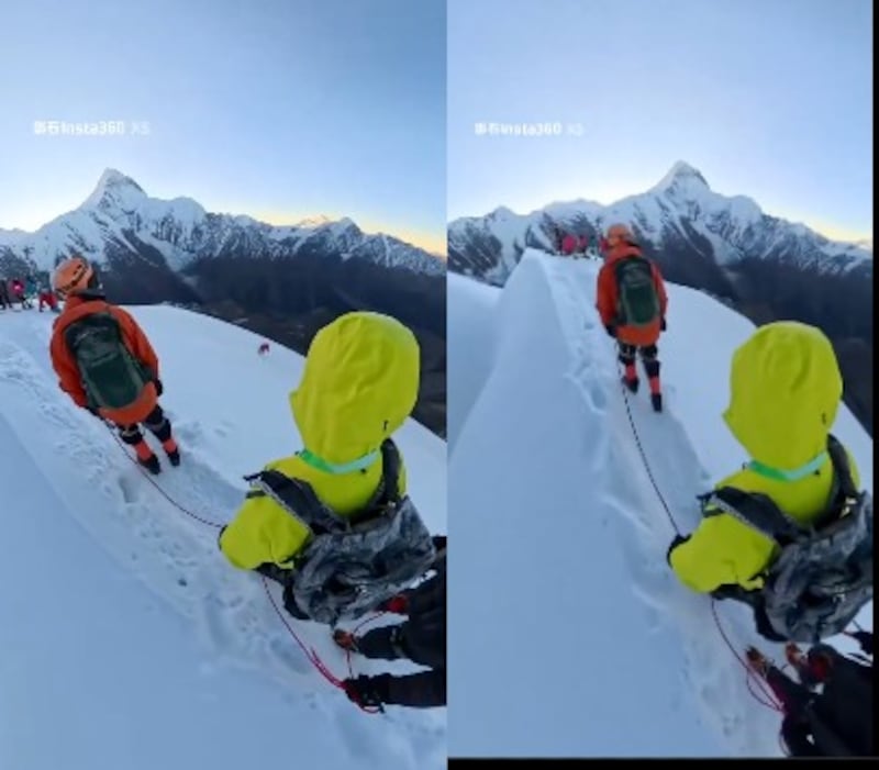 El monte Nama, en Sichuan, fue escenario del accidente en el que un excursionista perdió la vida al intentar tomarse una selfie.