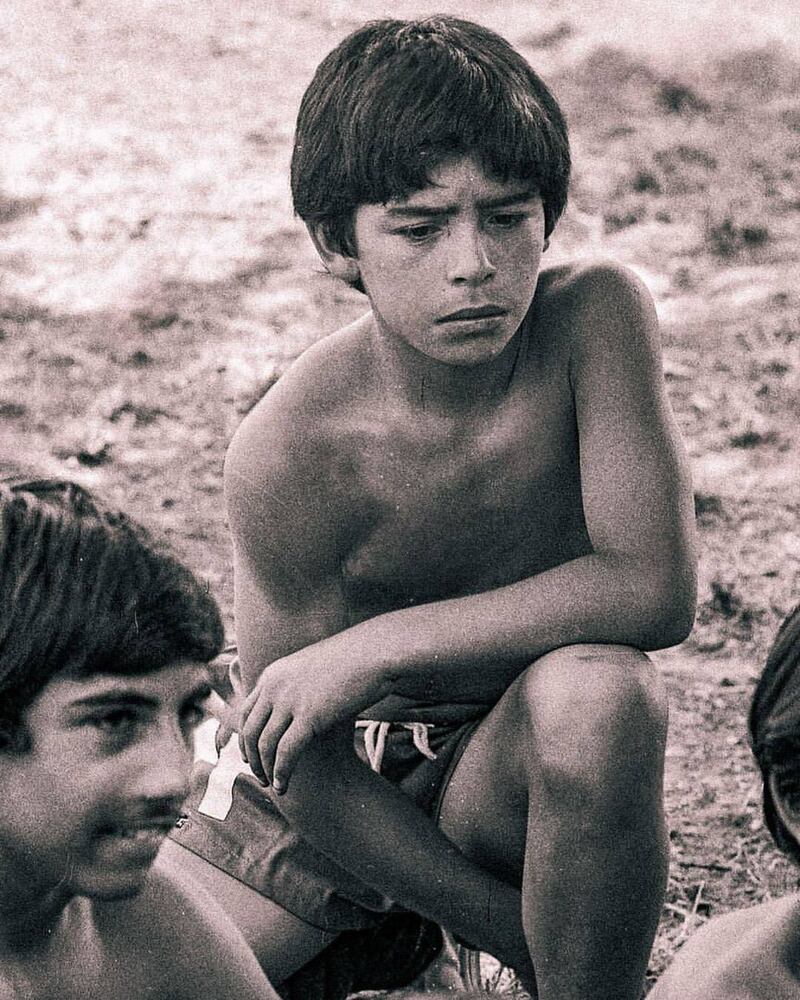 Fotografías de Maradona de infante