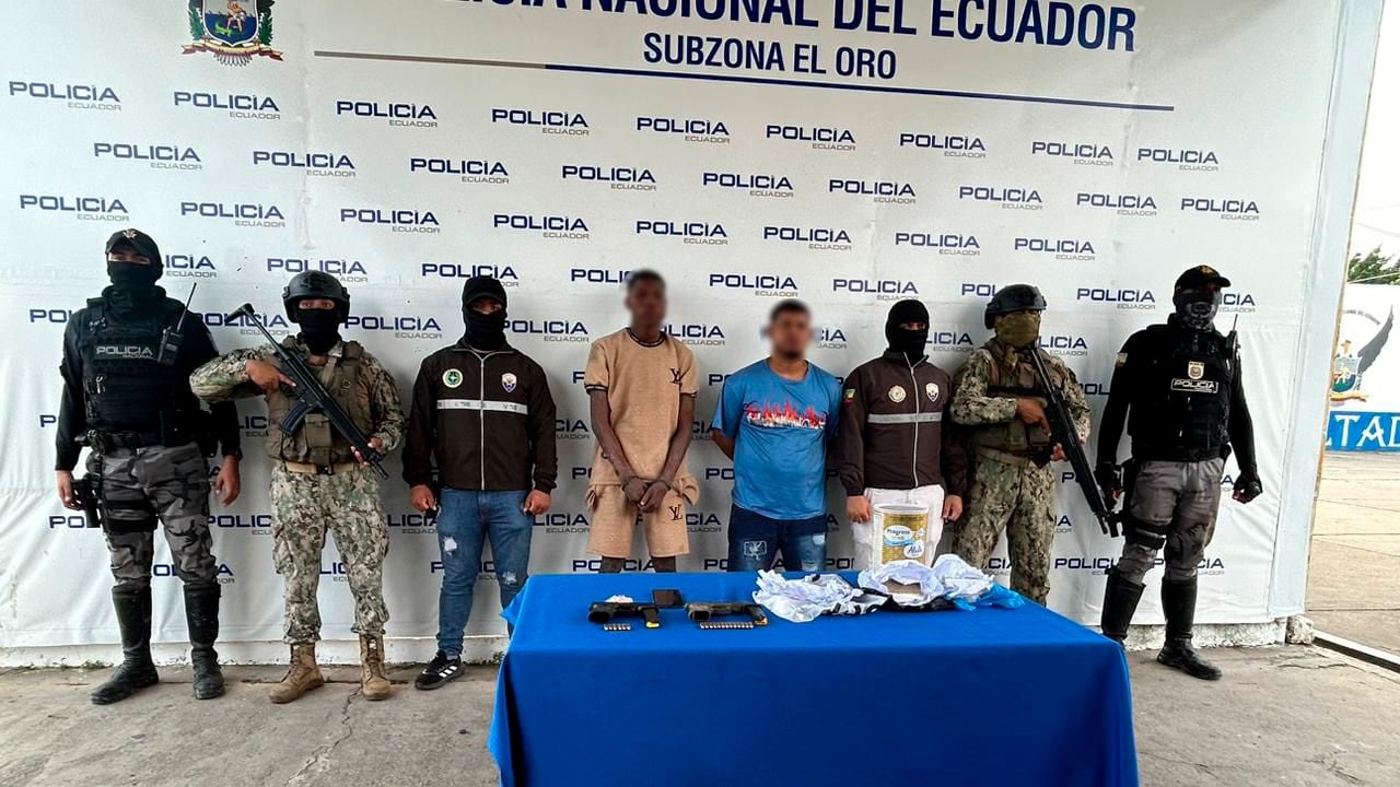 Policía capturó a miembros de ‘Los Choneros’, presuntos de un extranjero