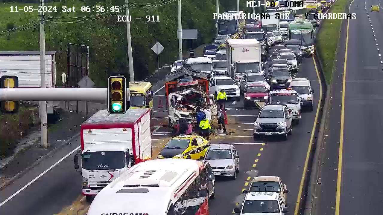 Accidente de tránsito en Machachi