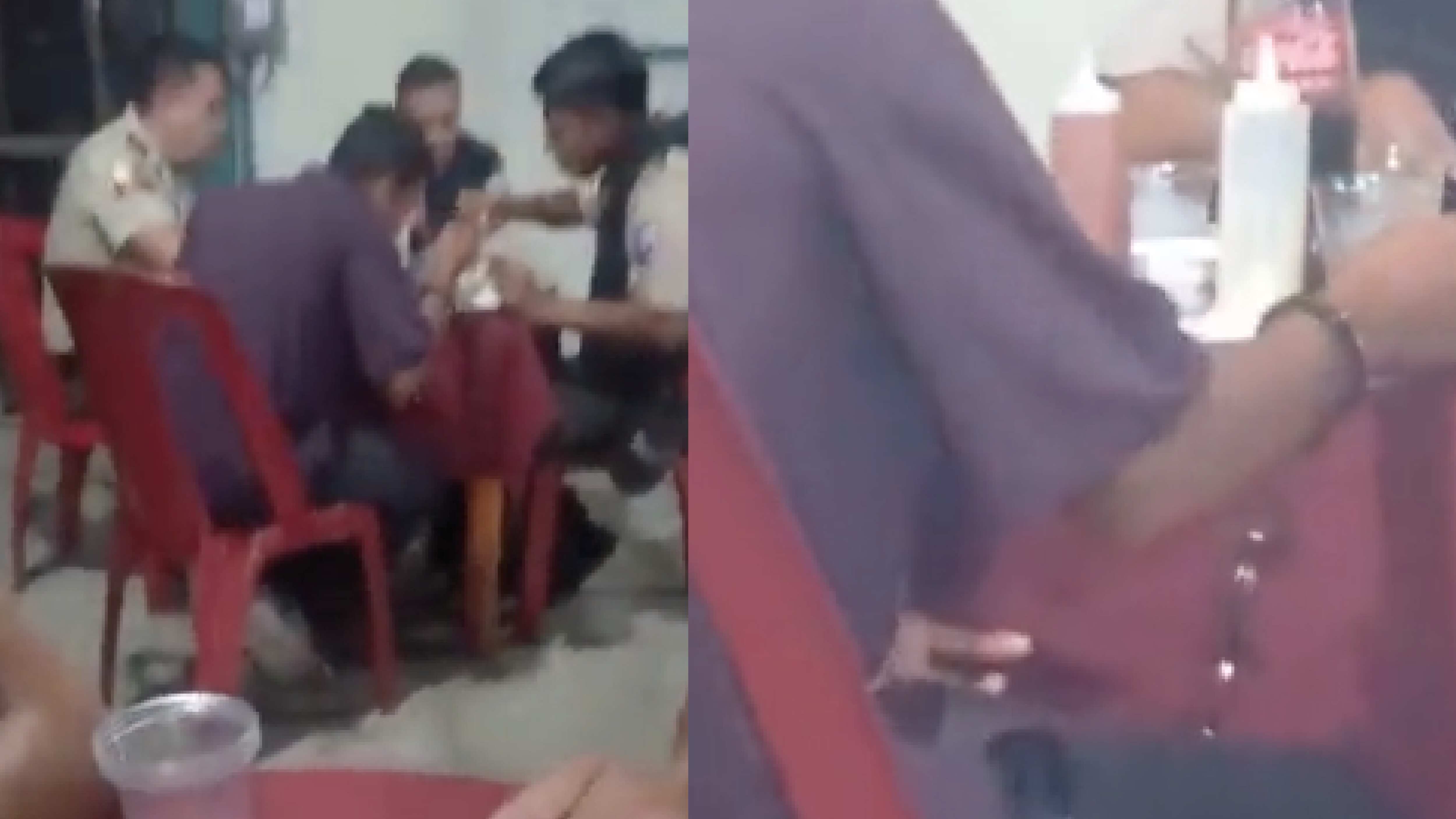 ¡Solo en mi lindo Ecuador! Captan a detenido compartiendo un almuerzo con policías