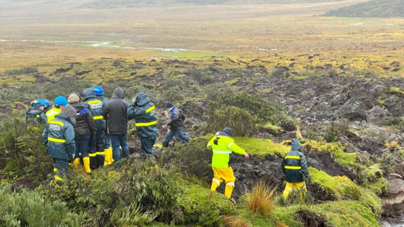 Deslizamiento de tierra en Antisana