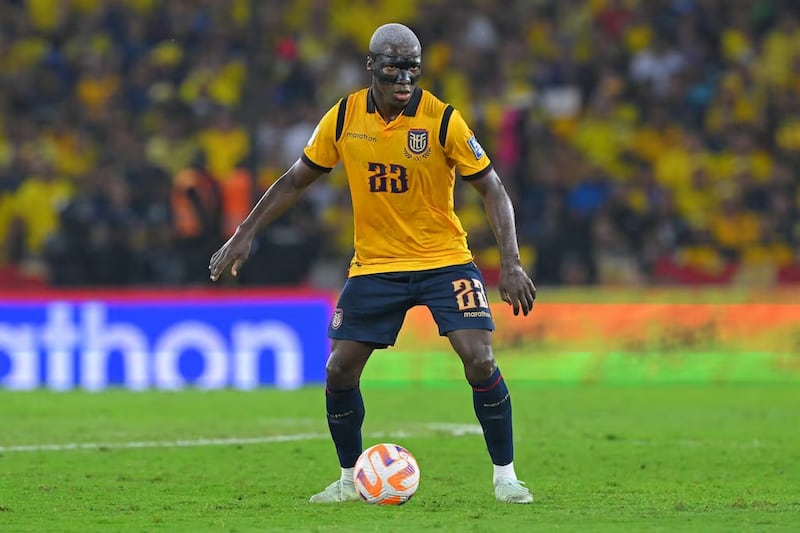 Moisés Caicedo con Ecuador en las Eliminatorias