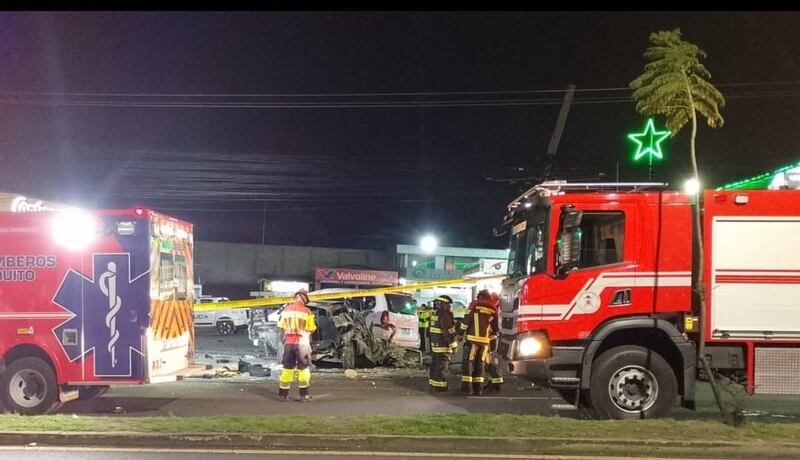 Quito: Accidente de tránsito en Tumbaco deja dos fallecidos