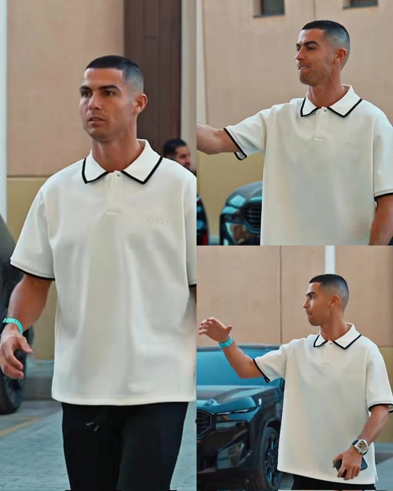 Cambio de look de Cristiano Ronaldo.