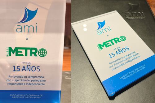 PUBLIMETRO recibió reconocimiento por sus 15 años en Colombia durante Asamblea de la AMI