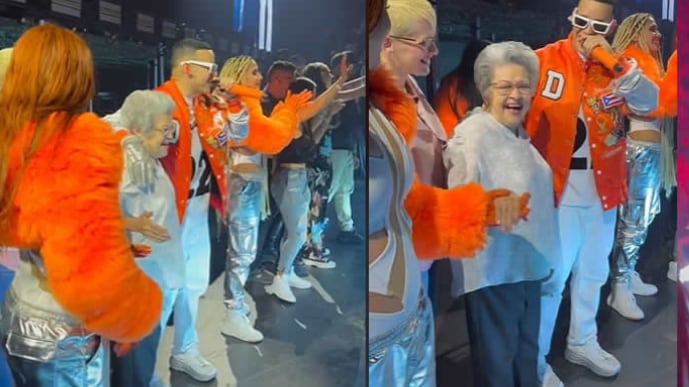 Abuelita con Daddy Yankee