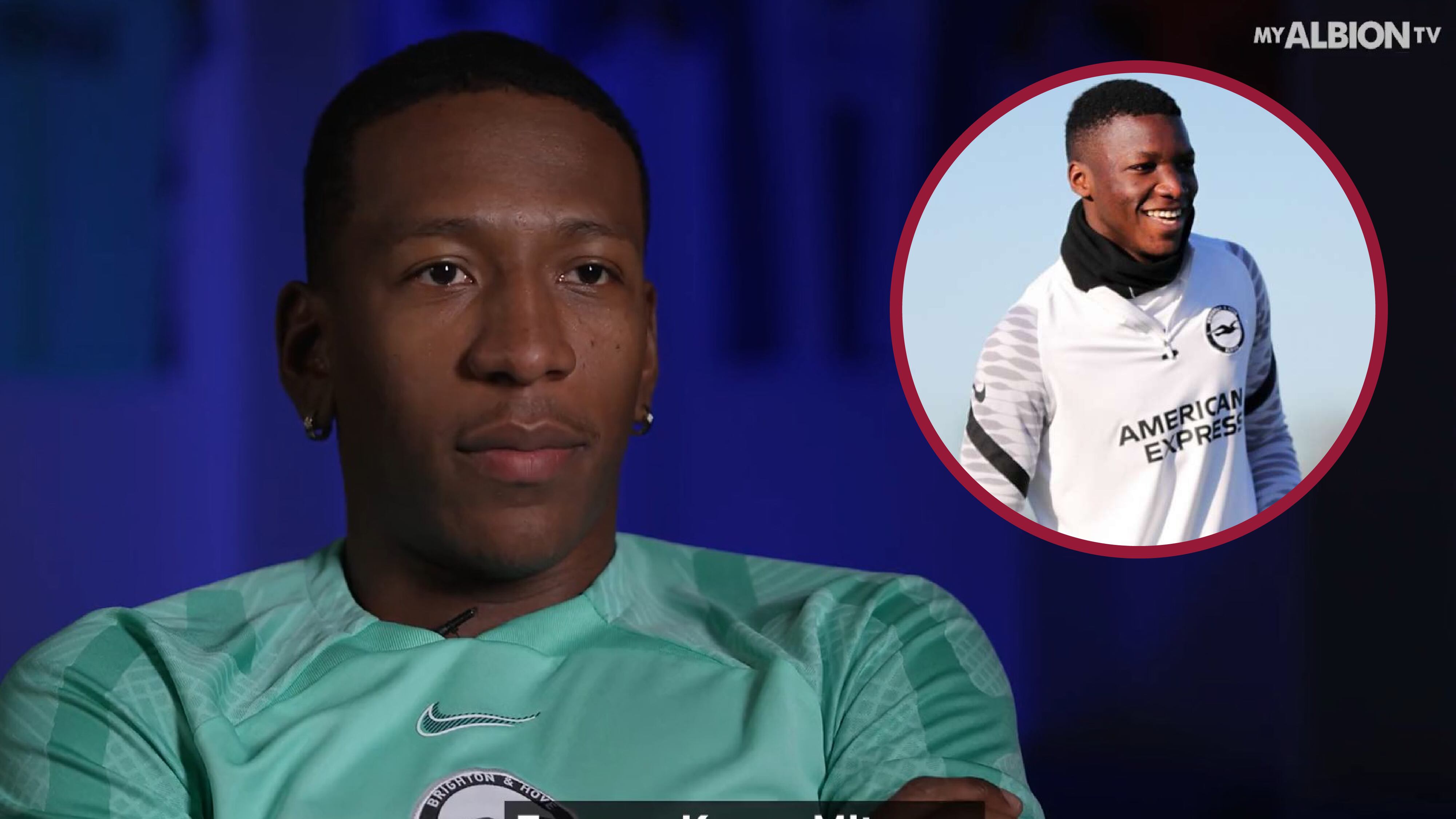 Pervis Estupiñán en entrevista mencionando a Moisés Caicedo