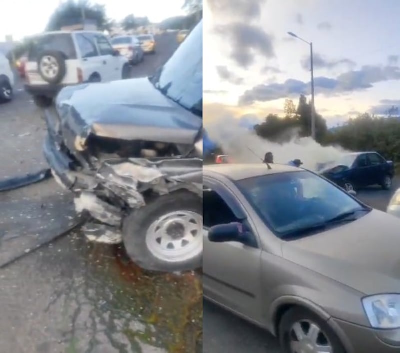 Accidente en la Panamericana Sur a la altura del cementerio Jardines Santa Rosa deja un fallecido y graves daños en los vehículos.