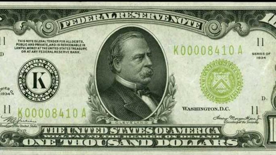 Billetes de mil dólares