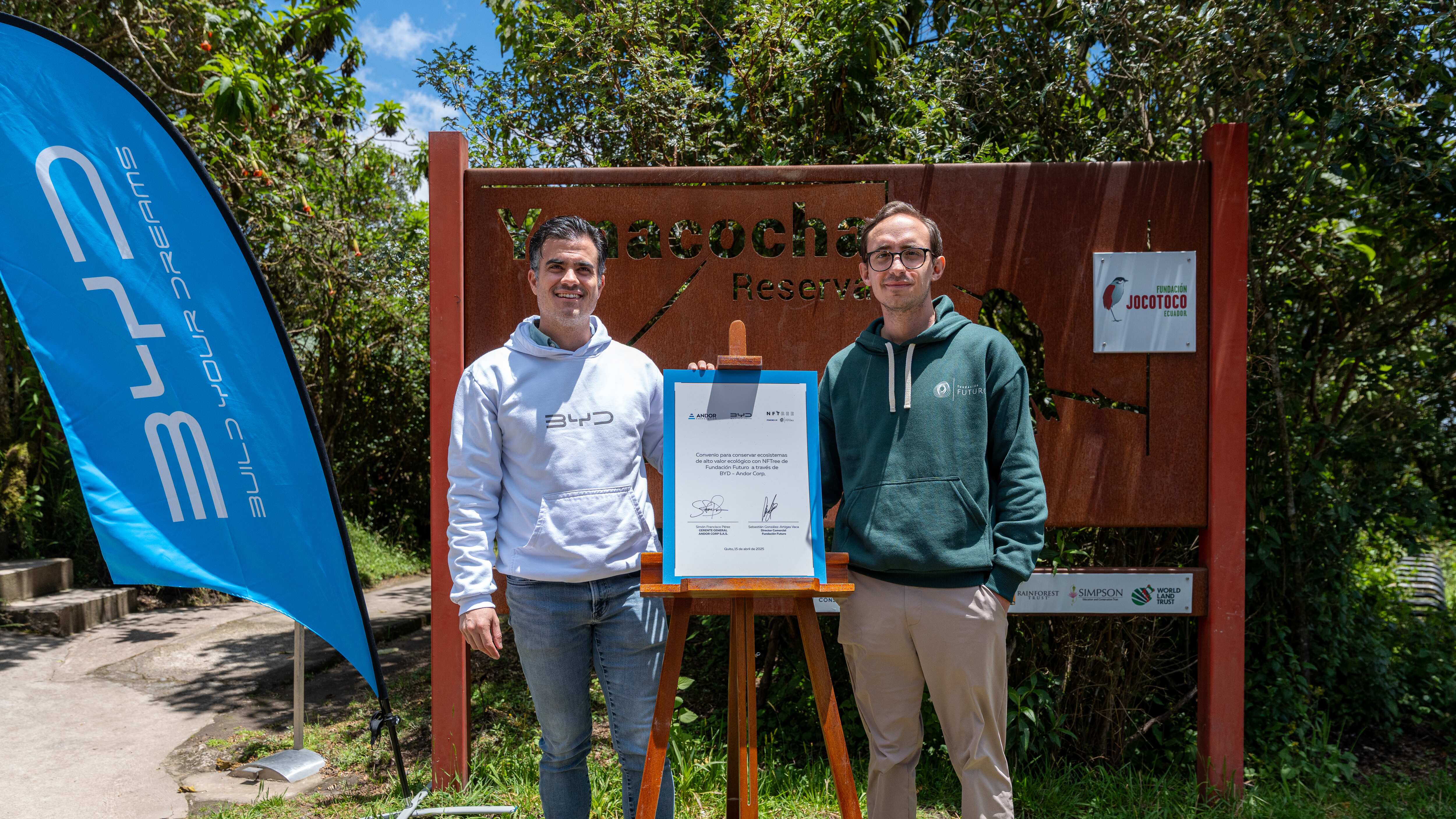 BYD y Fundación Futuro unen fuerzas conservar el Chocó Andino